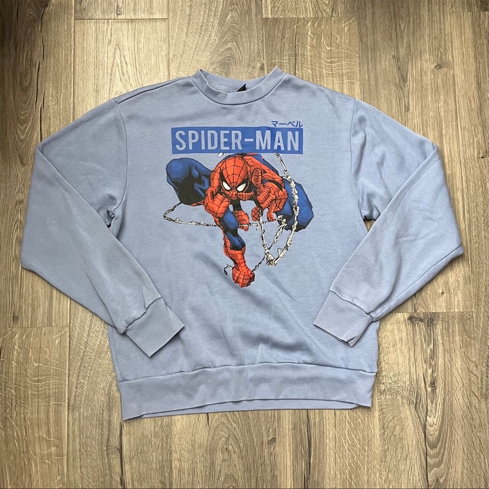 MARVEL SPIDER-MAN Crewneck Pullover Sweater Size Small